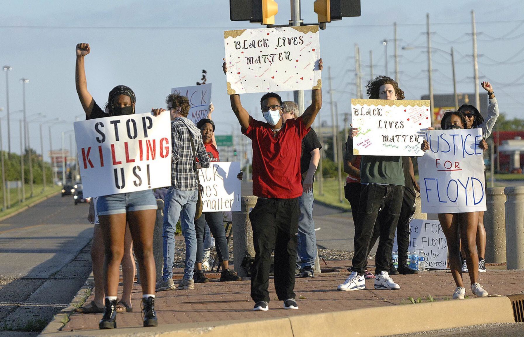 Floyd death sparks local protest